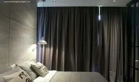 luxury look with room darkening curtains